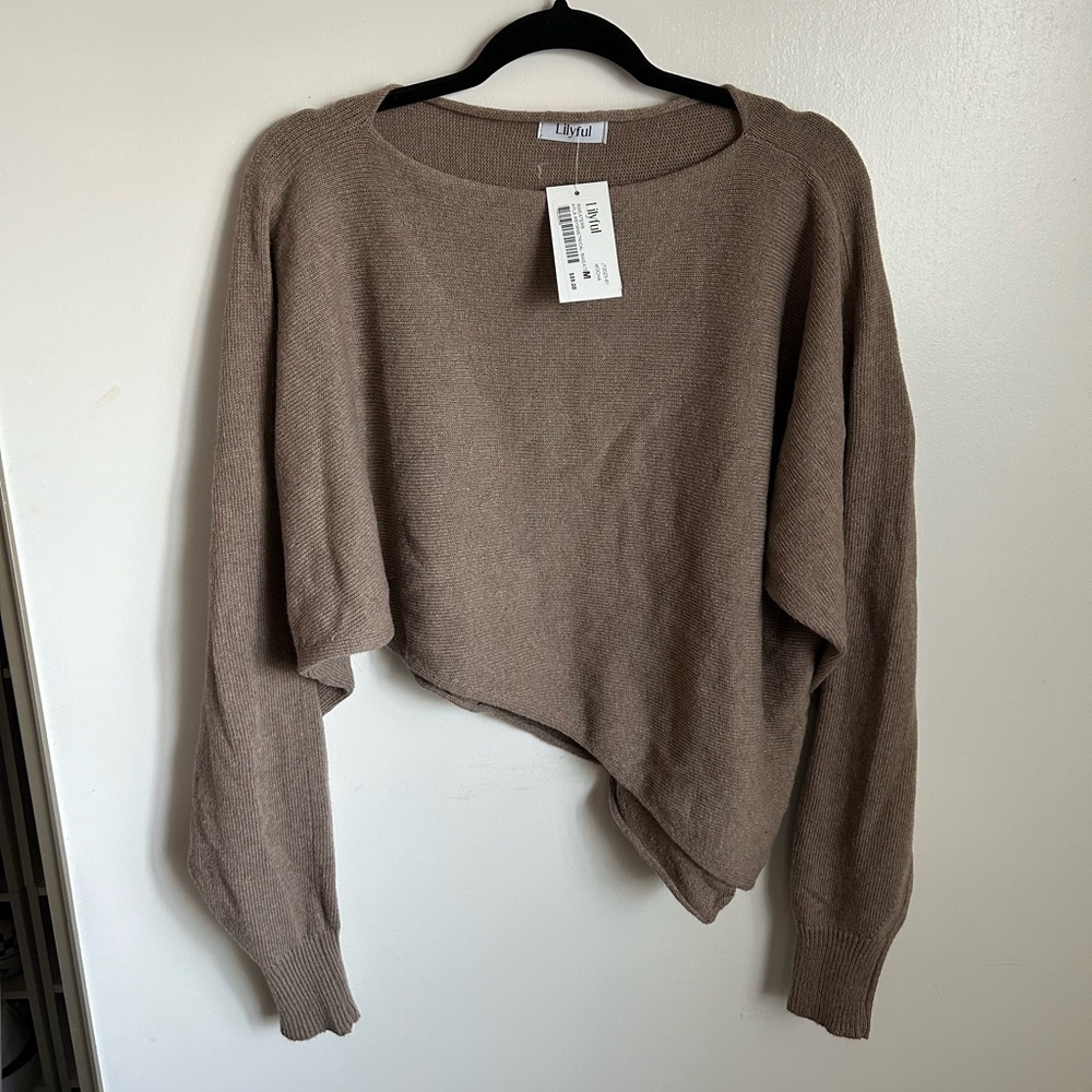 Lilyful Ayla Asymmetrical Sweater M
